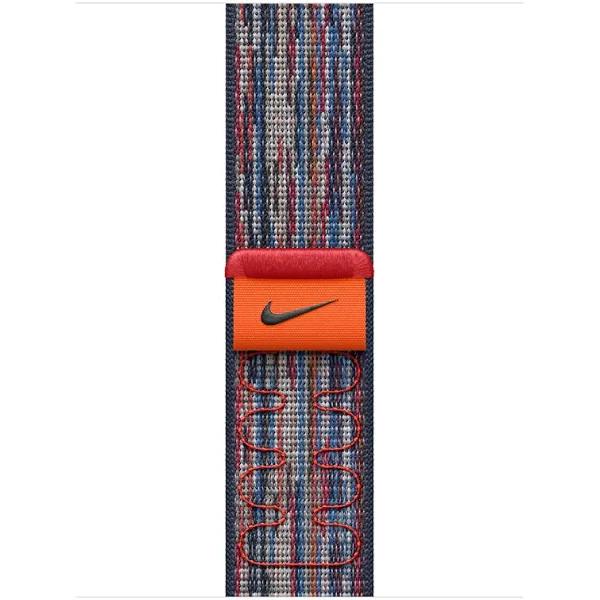 42-mm Blue/Red Nike Sport Loop - Apple Watch Band