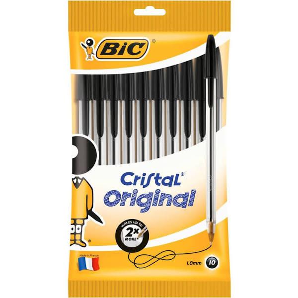 Bic Cristal Original Ballpoint Pen Black 10 Pack