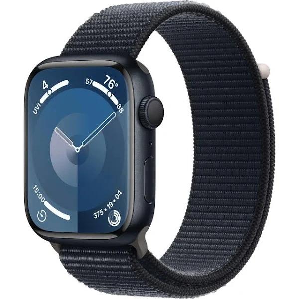 Apple Watch Series 9 GPS 45mm Midnight Aluminum Case with Midnight Sport Loop