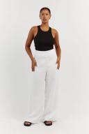 Flick Linen Pants in White Size 16 by DISSH