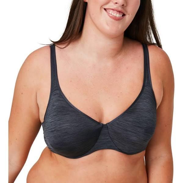 Hestia Back Smoothing Minimiser Bra - Charcoal