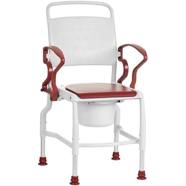 Rebotec Koln - Bedside Commode Chair, Red