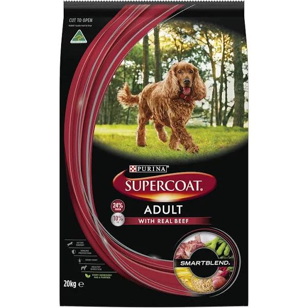 Supercoat Smartblend Adult Beef Dry Dog Food - 20 kg