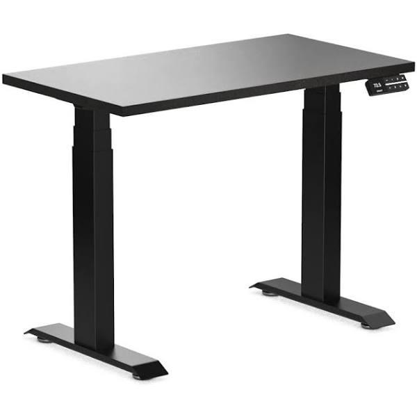 Desky Dual Mini Sit Stand Desk | Small Standing Desk Black / 900 x 500 / Matte Black