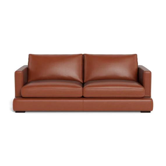 Long Island Leather Sofa Pecan by Freedom