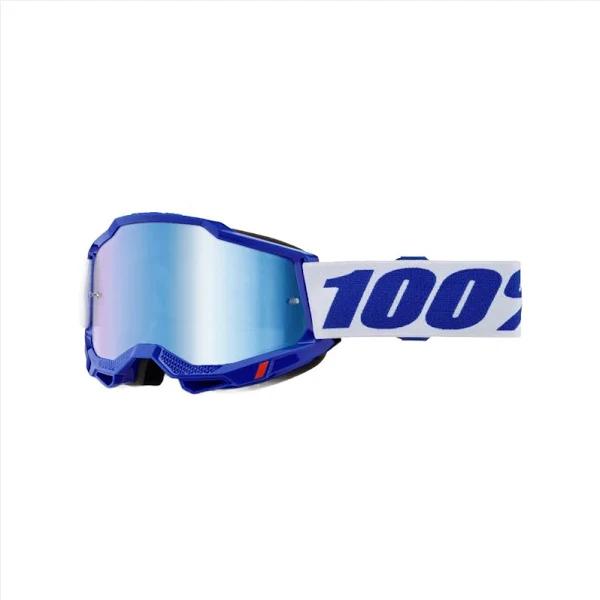 100% Accuri 2 Goggles Blue Mirror Silver