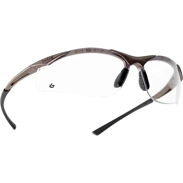 Bolle 40044 Contour Safety Glasses, Clear - Clear