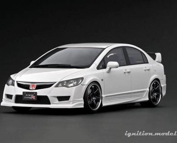 1:18 Honda Civic (FD2) Type R -- White -- Ignition Model IG2826