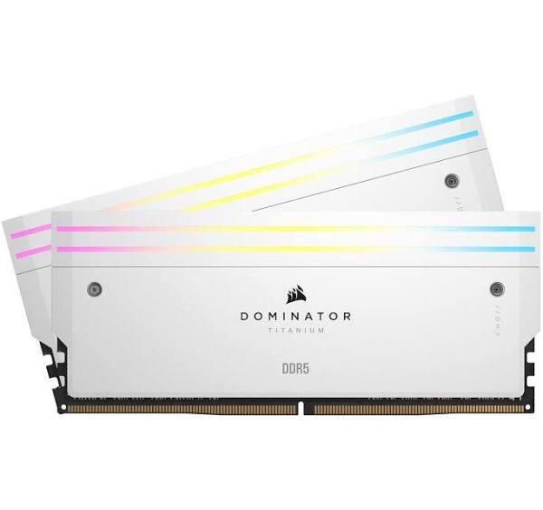 Corsair Dominator Titanium 64GB (2 x 32GB) DDR5 6600 (PC5 52800) Desktop Memory Model CMP64GX5M2X6600C32W