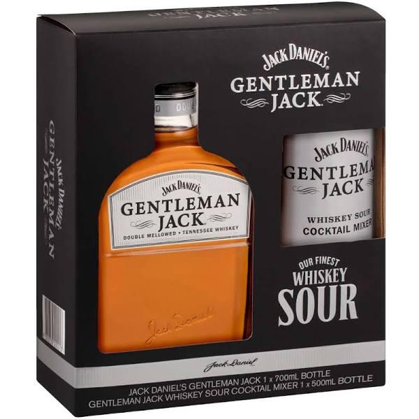 Gentleman Jack 700ml & Whiskey Sour Syrup 500ml Pk