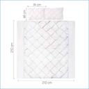 Giselle Bedding Queen Size Quilt Cover Set - White