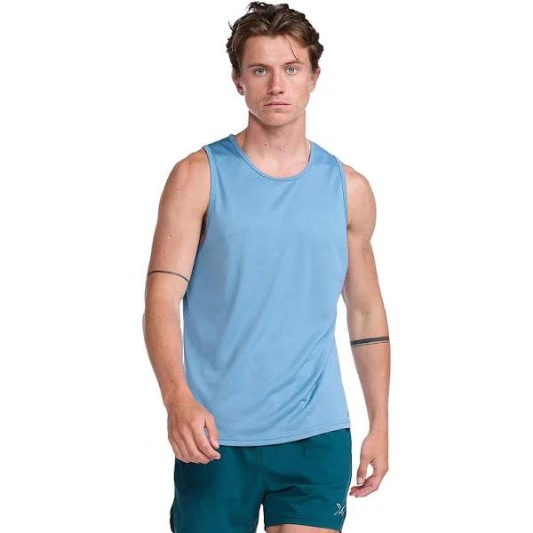 2XU Aero Tank - XL Shadow/Black Reflective/ Blue / L