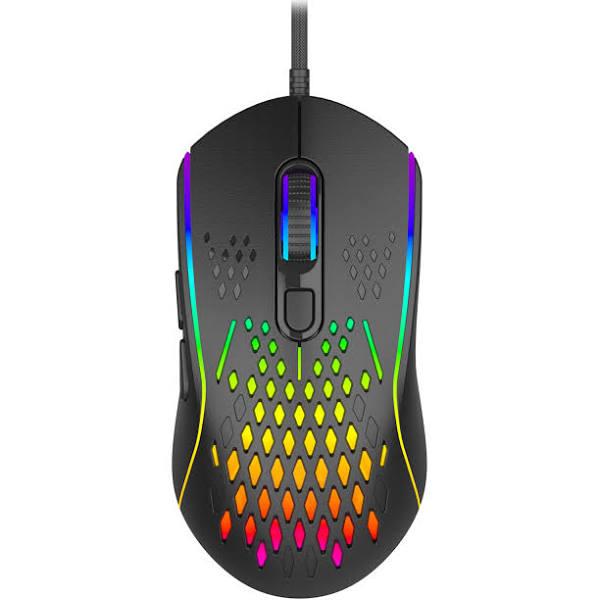 Laser Wired Gaming RGB Mouse Black 12800 DPI