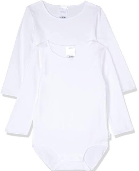 Bonds Wonderbodies Long Sleeve Bodysuit White - 2 Pack 1