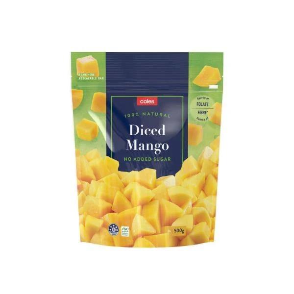 Coles Frozen Diced Mango