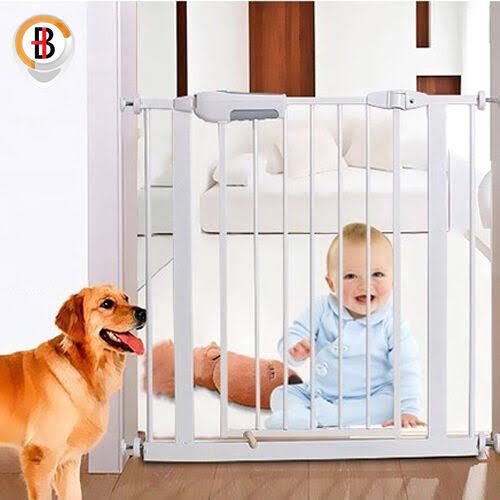 Adjusted Baby Pet Child Safety Security Gate Stair Barrier Auto Swing