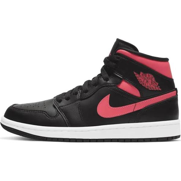 Air Jordan 1 Mid 'Siren Red' Sneakers | Black | Women's Size 10