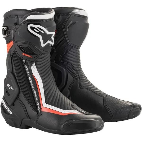 Alpinestars SMX Plus V2 Boots - Black White Red Fluo 42