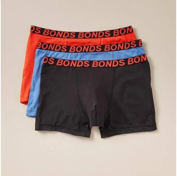 3 Pack Bonds Boys Sports Trunks | Size 10-12