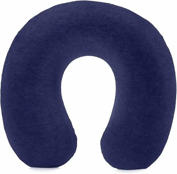 Amazon Basics Memory Foam Neck Travel Pillow - Navy Blue