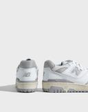 New Balance 550 Sneakers in White & Grey