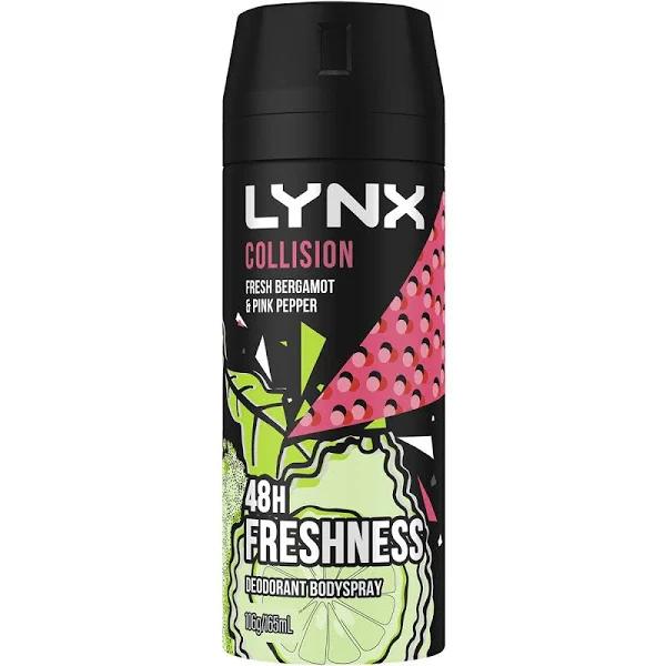 lynx deodorant collision fresh bergamot + pink pepper 165ml