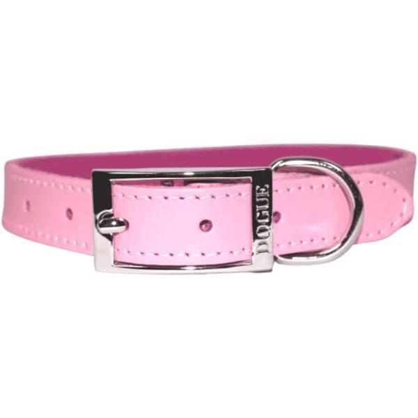 DOGUE | Plain Jane Leather Dog Collar - M - Pink