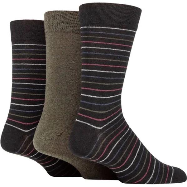 TORE 3pk 100% Recycled Cotton Fashion Fine Stripes Socks - Men's