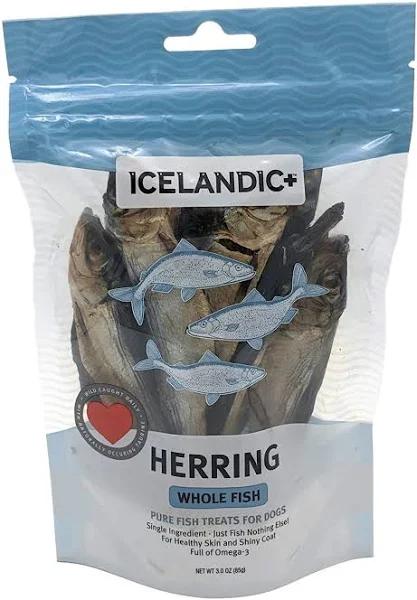 Icelandic+ Herring Whole Fish Dog Treat 85g