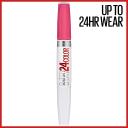 Maybelline Super Stay 24 Color Lip Color + Balm Topcoat, Pink Goes On 215