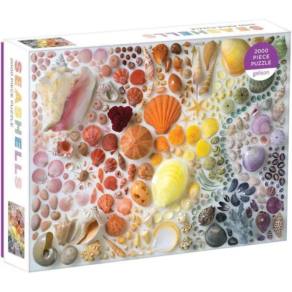 Rainbow Seashells 2000 Piece Puzzle by Galison