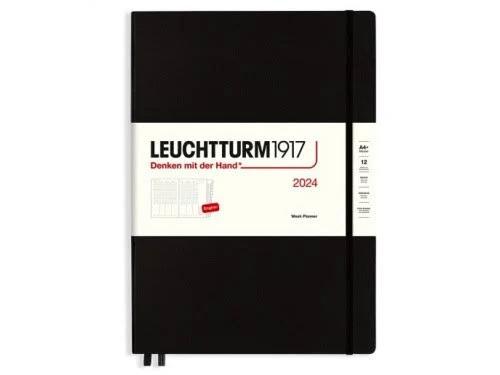 Leuchtturm1917 2024 Weekly Planner Vertical Master A4+ Black