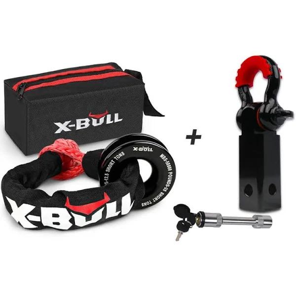 X-BULL Soft Shackle Synthetic Rope Recovery Snatch Ring /Recovery Hitch Receiver