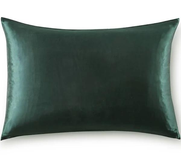 Gioia Casa Two-Sided 100% Mulberry Silk Pillowcase - Emerald Green