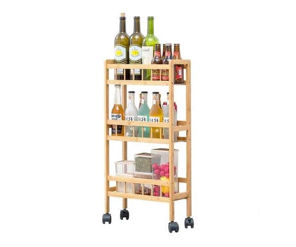 Kitchen Home Shelves Organizer Slide Out Trolley