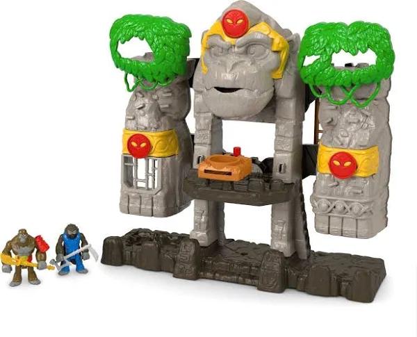 Fisher-Price Imaginext Preschool Toy Gorilla Fortress Playset with Poseable Figures & Accessories For Pretend Play Ages 3+ Years (Amazon Exclusive)