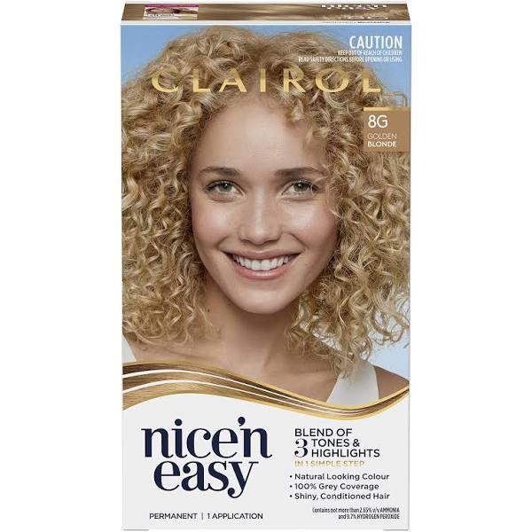 Clairol Nice 'n Easy 8G Natural Golden Blonde Permanent Hair Colour