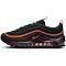 Nike Air Max 97 Black/Black-Safety Orange DX3088-001 Grade-School