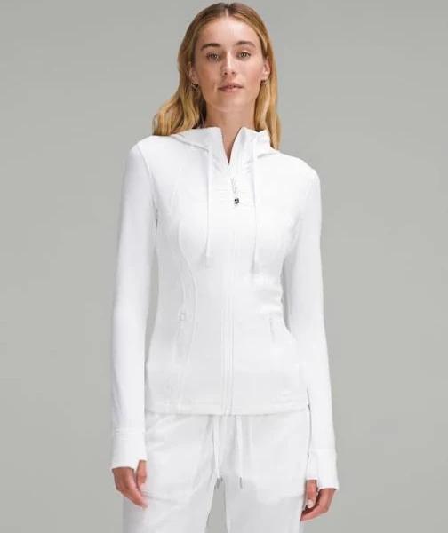 Women's Define Hooded Jacket Nulu in White Size 12 | by lululemon