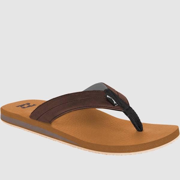 Men's Billabong All Day Impact Cush Thongs (Colour: Camel, Size: 12)