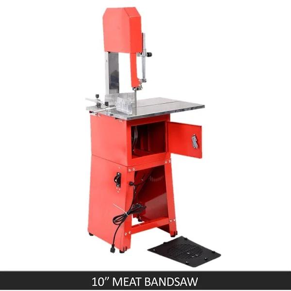 Meat Cutting Band Saw 10" Meat Mincer Bandsaw Sausage Filler Slicer Grinder