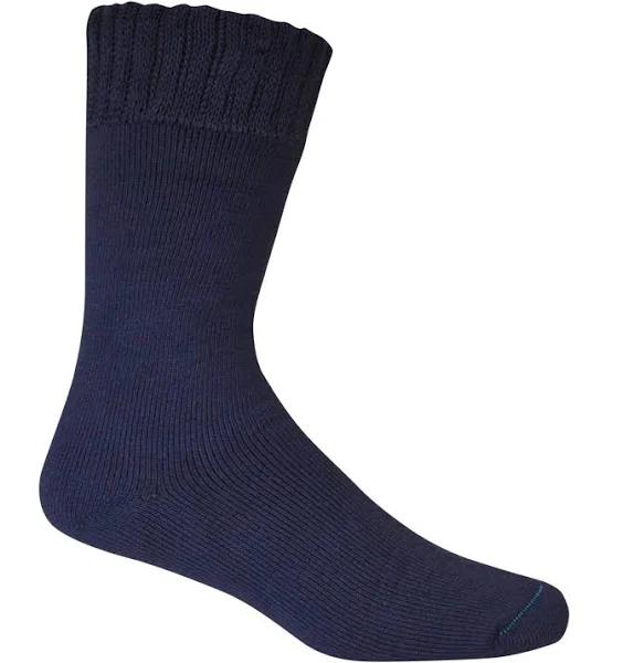 Bamboo Textiles Extra Thick Socks Mens 10-14 / Navy