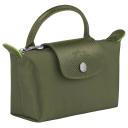 Longchamp Le Pliage Green Canvas Cosmetic Bag