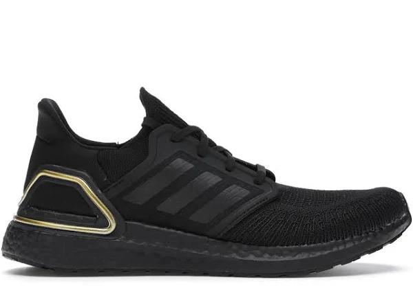 Adidas Ultra Boost 20 Core Black Gold Metallic