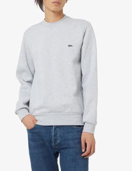 Lacoste Basic Fleece Sweatshirt, Size XS, Grey