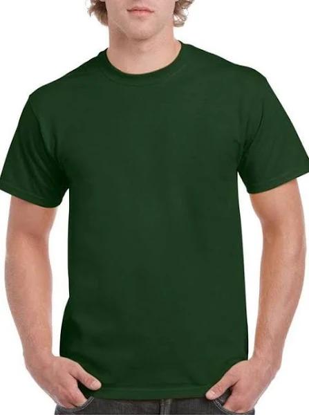 Premium Heavyweight Cotton Adult T-Shirt Forest - Gildan GD005 - Size M