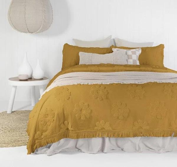 Bambury Everlasting Coverlet Set Honeycomb - Single/Double