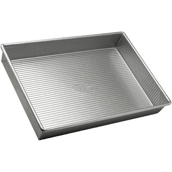 USA Pan Bakeware Rectangular Cake Pan, 23cm x 33cm , Nonstick & Quick Release Coating, Made in The USA from Aluminized Steel | Bakeware