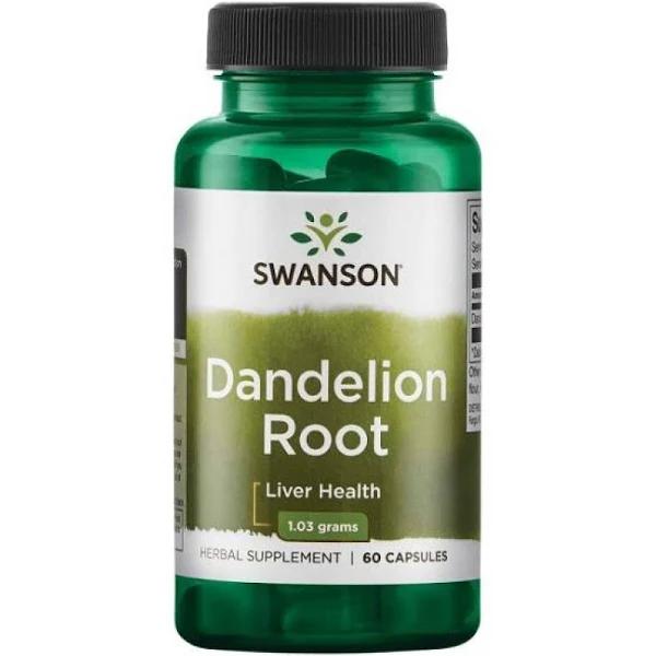 Swanson Dandelion Root 515mg 60 Caps