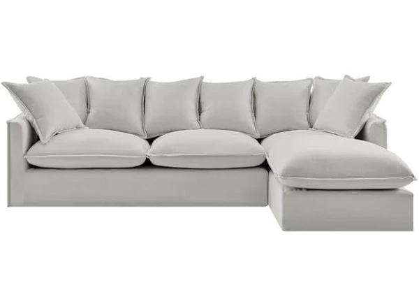 Brosa Palermo 3 Seater Modular Sofabed with Right Chaise (Grey)